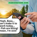 Fisherman Calling Work To Let Them Know He is Not Gonna Make It To Work