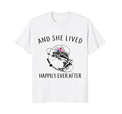 And She Lived Happily Ever After Fishing Tshirt