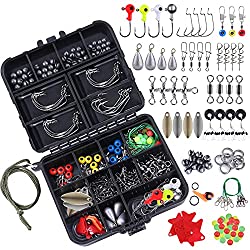 230pcs Fishing Accessories Kit Set with Tackle Bo