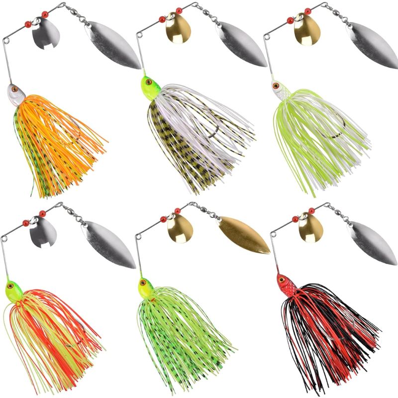 Fishing Lures Spinnerbait Bass Fishing Lure Spinner Baits Kit Hard Metal Multicolor bait Spinnerbait Jigs