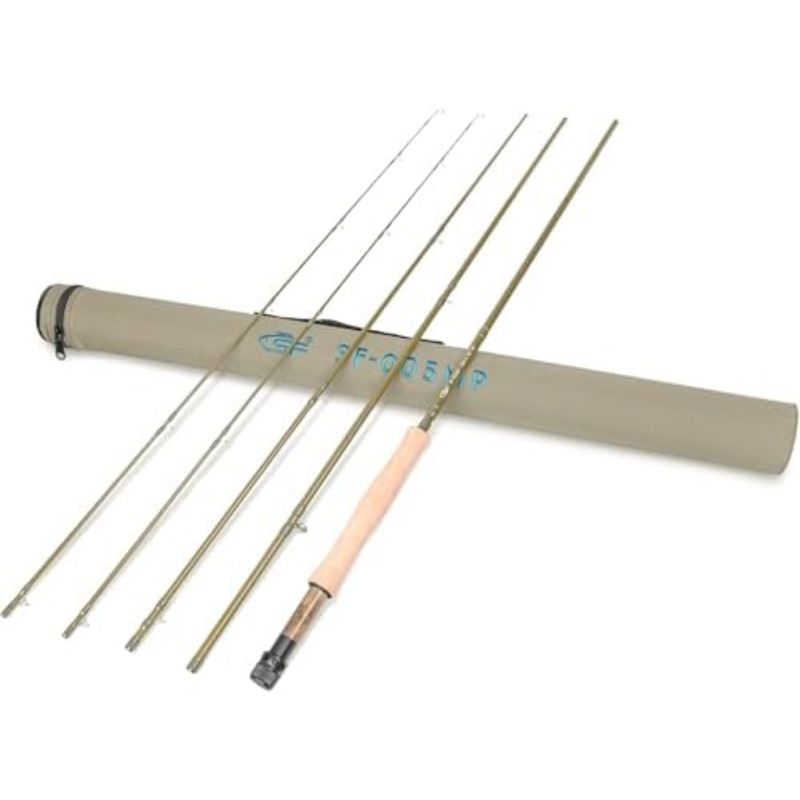 Fly Fishing Rod Advance Multi-Purpose Freshwater Fly Rod Carbon Fiber Carrying Tube and Extra Rod Tip