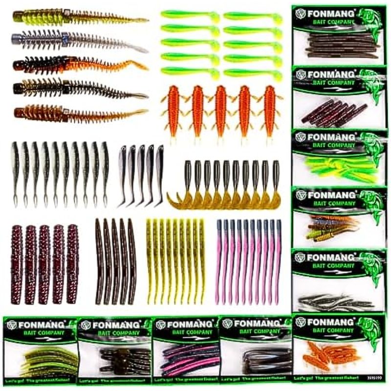 New Tackle Box Fishing Kit with VIBs Frogs Minnows Soft Baits Hooks Weights Freshwater Lure Kit