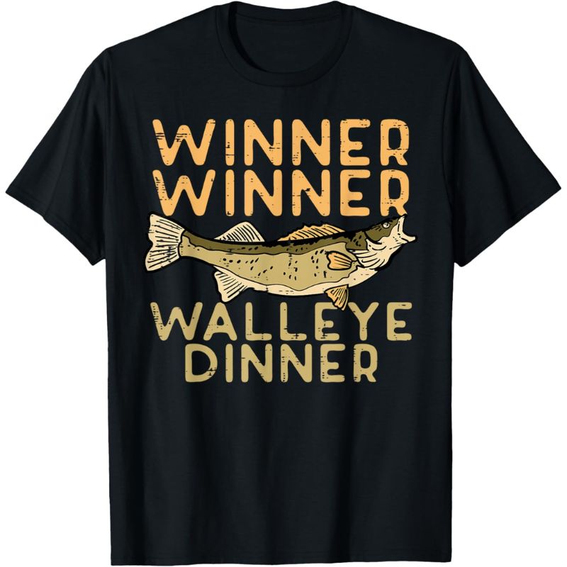Winner Walleye Dinner Fishing Funny Fisherman Shirt
